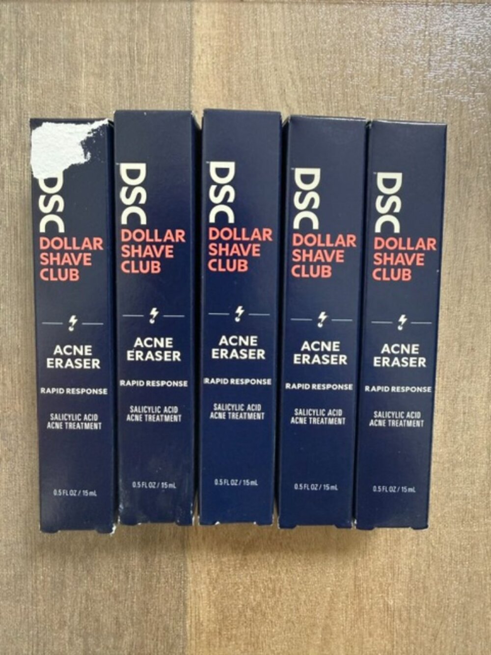 NEW Dollar Shave Club Acne Eraser Rapid Response - 5Tubes!